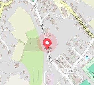 Carte de localisation du studio EnCorps, Chemin de la fontaine de Rolle, Caraman